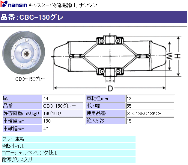 iV LX^[ CBC-150O[ (No.44) Sԗւ̂ ڍ