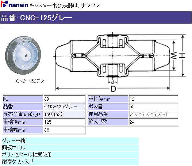 iV LX^[ CNC-125O[ (No.39) Sԗւ̂ ڍ