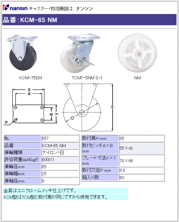 iV LX^[ KCM-65 NM iC()ԗ ڍ