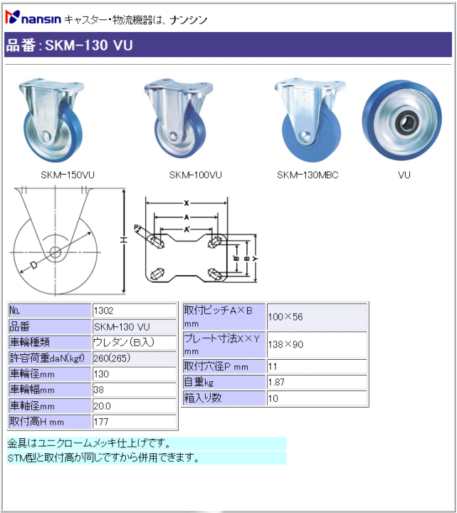 iV LX^[ SKM-130 VU E^(xAO)ԗ ڍ
