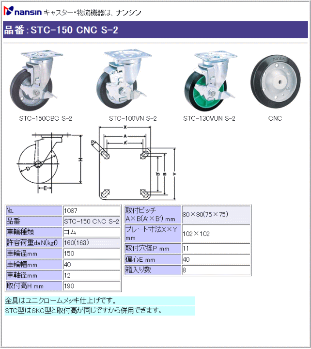 iV LX^[ STC-150 CNC S-2 Sԗ Xgbp[t ڍ