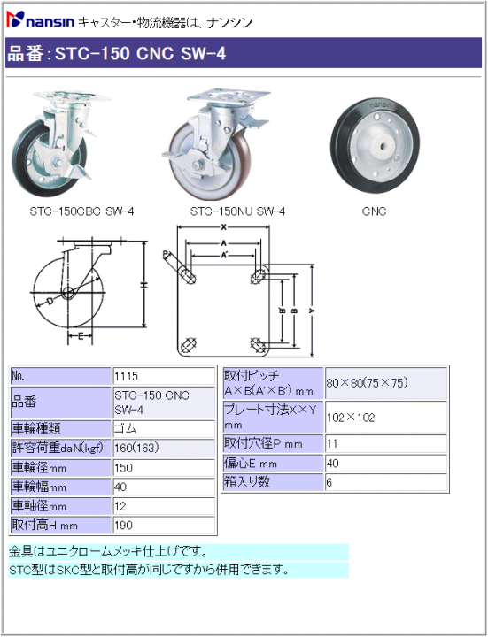 iV LX^[ STC-150 CNC SW-4 Sԗ ڍ