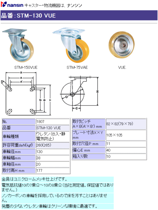 iV LX^[ STM-130 VUE E^(xAOEÓdCh~)ԗ ڍ