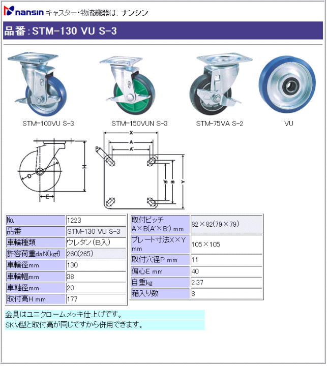 iV LX^[ STM-130 VU S-3 E^(xAO)ԗ ڍ
