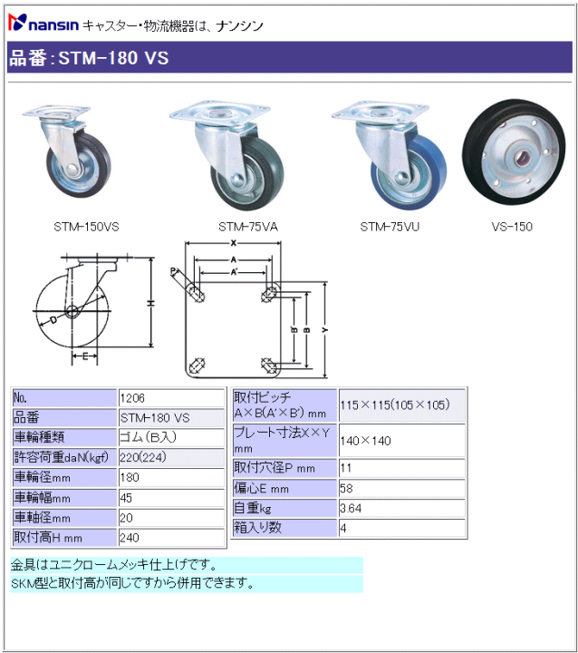 iV LX^[ STM-180 VS S(xAO)ԗ ڍ