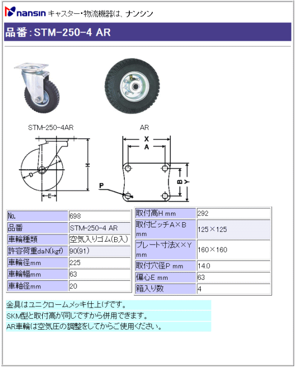iV LX^[ STM-250-4 AR CS(xAO)ԗ ڍ