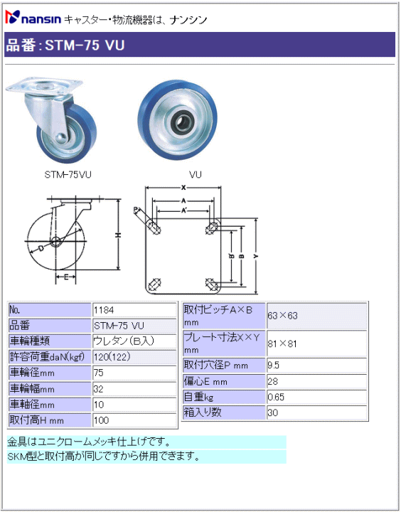 iV LX^[ STM-75 VU E^(xAO)ԗ ڍ