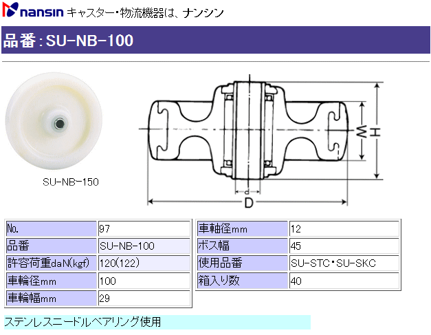 iV LX^[ SU-NB-100 (No.97) iCԗւ̂ ڍ