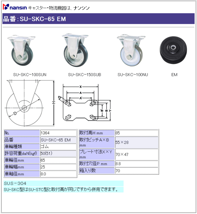 iV LX^[ SU-SKC-65 EM Sԗ ڍ