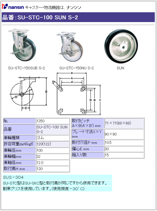 iV LX^[ SU-STC-100 SUN S-2 Sԗ Xgbp[t ڍ