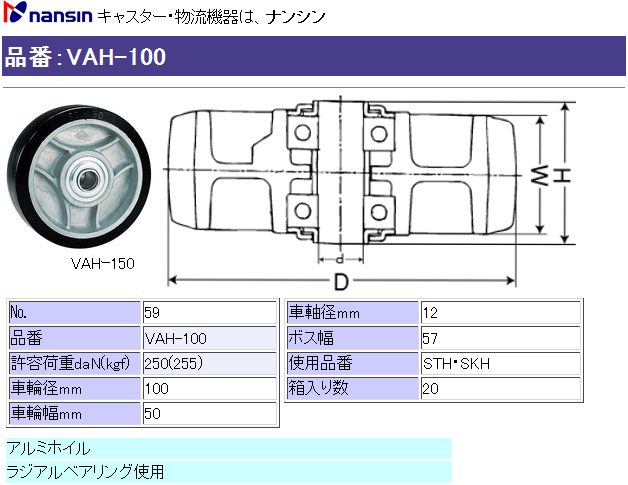 iV LX^[ VAH-100 (No.59) Sԗւ̂ ڍ