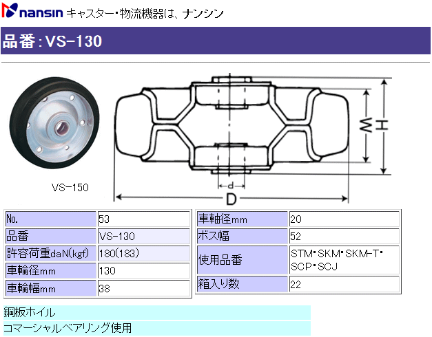 iV LX^[ VS-130 (No.53) Sԗւ̂ ڍ