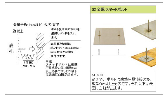 福彫　金属　ステンレス切文字＆エッチング　サイン　戸建』　KT-33　『表札