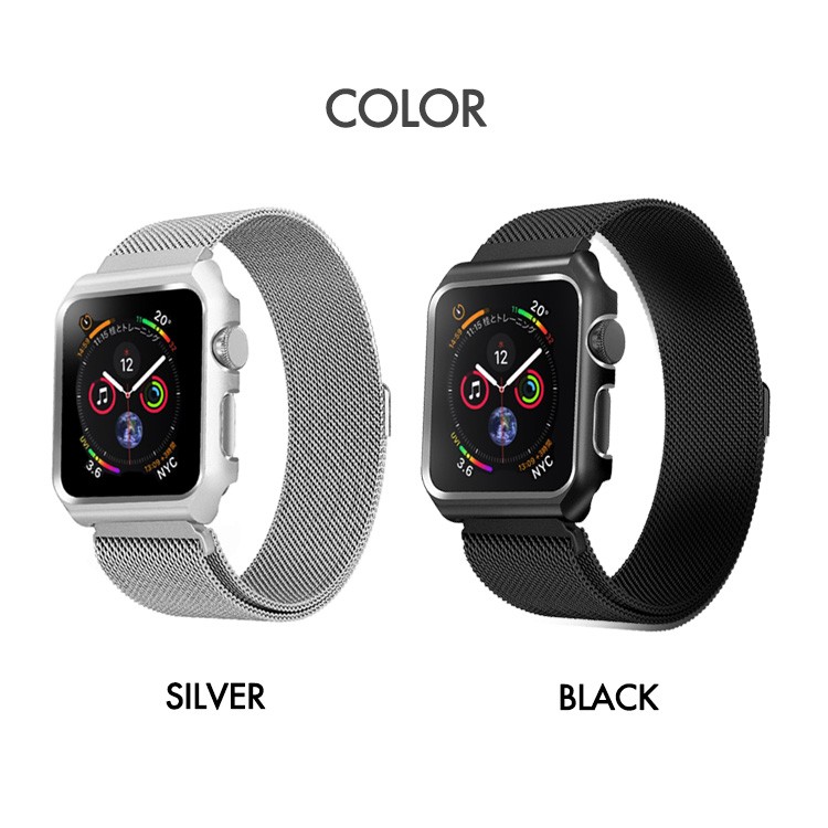 AppleWatch4,AppleWatch,series4,ステンレスバンド,カバー一体型,40mm,44mm,applewatch,ベルト
	専用カバー,フィルムセット