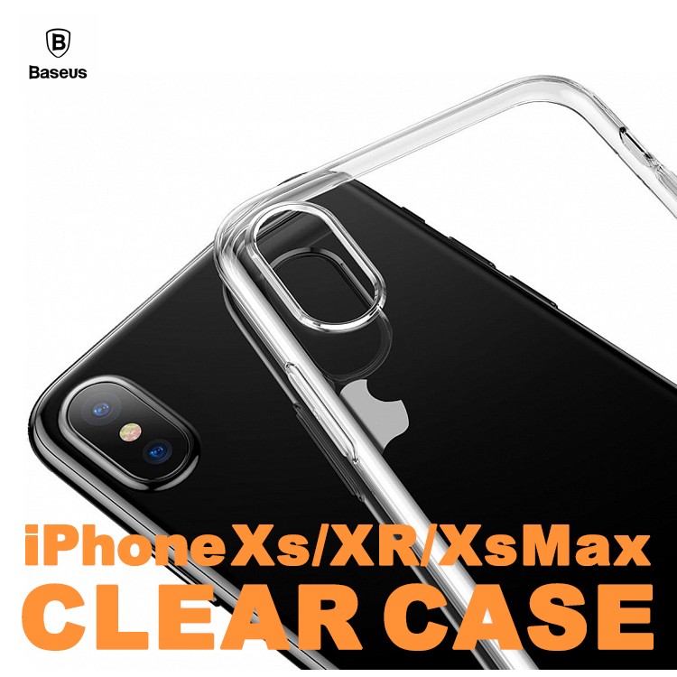 Baseus,iphoneXS,クリアケース,iPhoneケース,TPU,iPhoneXR,iPhoneXsMax,シンプル,透明,iPhoneカバー