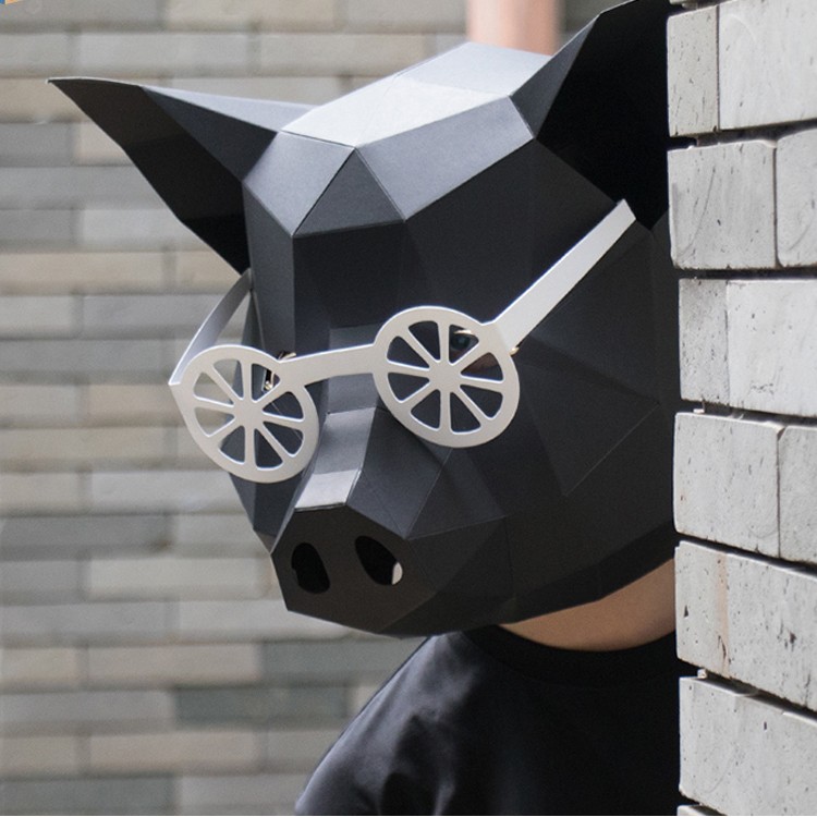 Qoo10] 荒野クラフト 3D マスク アニマル コ