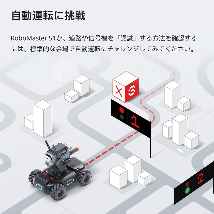 DJI RoboMaster S1 Educational Robot STEM Programmable Science Learning Mini  Car Remote Control Intelligent AI Scratch Python Coding 5MP 送料無料 自動車 