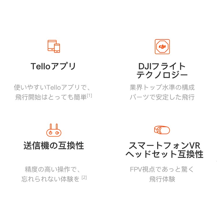 ジェリコ DJI 特約販売店 オンラインショップ / DJI Tello フルコンボ