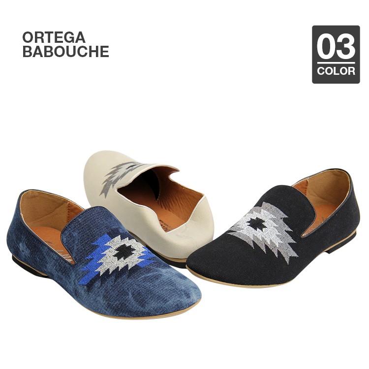 オルテガ刺繍,バブーシュ,ネイティブ柄,ローカット,メンズ,スニーカー,パンプス