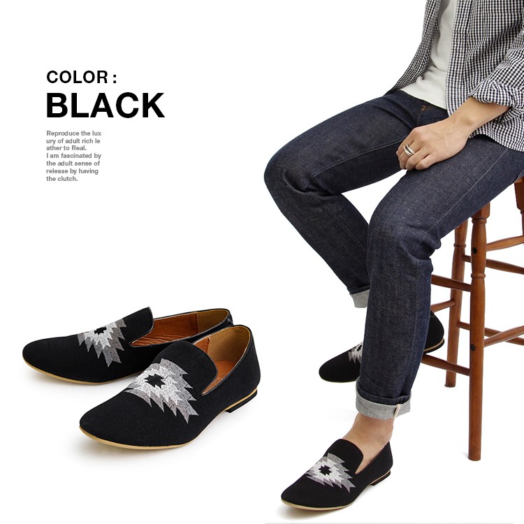 オルテガ刺繍,バブーシュ,ネイティブ柄,ローカット,メンズ,スニーカー,パンプス