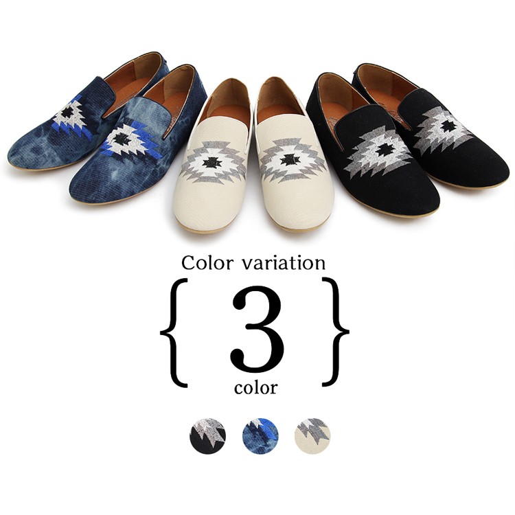 オルテガ刺繍,バブーシュ,ネイティブ柄,ローカット,メンズ,スニーカー,パンプス