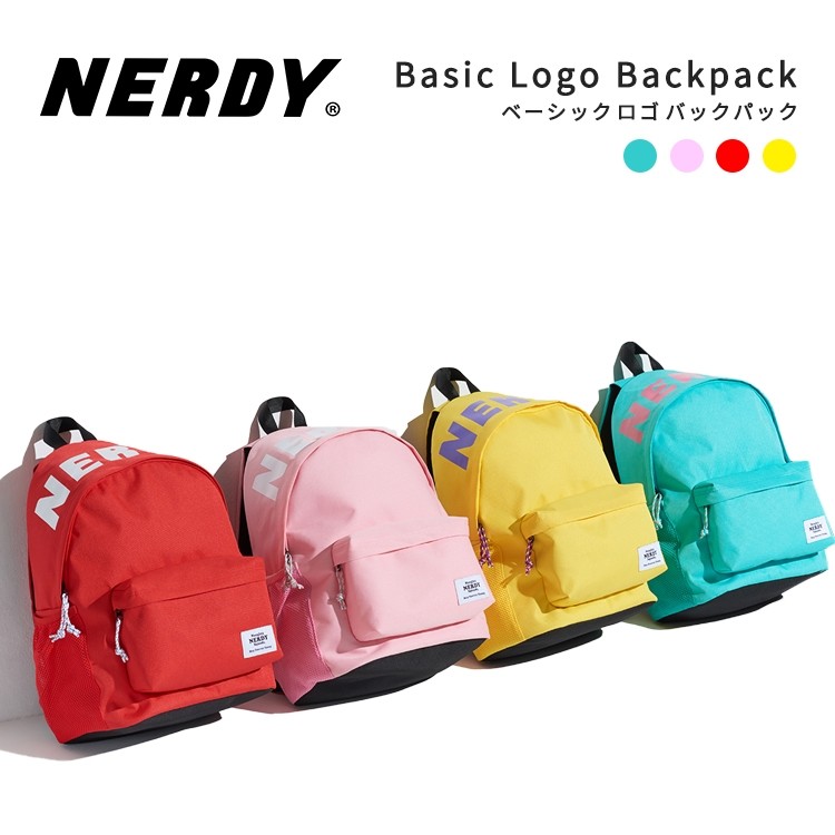 NERDY,Basic,Logo,Backpack,バックパック,リュックサック,バック,原宿,メンズ,レディース,nerdy,正規品