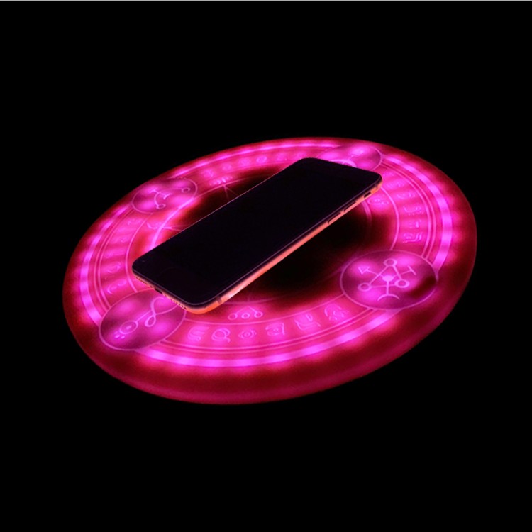 魔法陣充電器,六芒星,魔術,アニメ,Qi充電,丸型,ワイヤレス充電器,急速充電対応,魔法陣,iPhone,android,LED,通販
