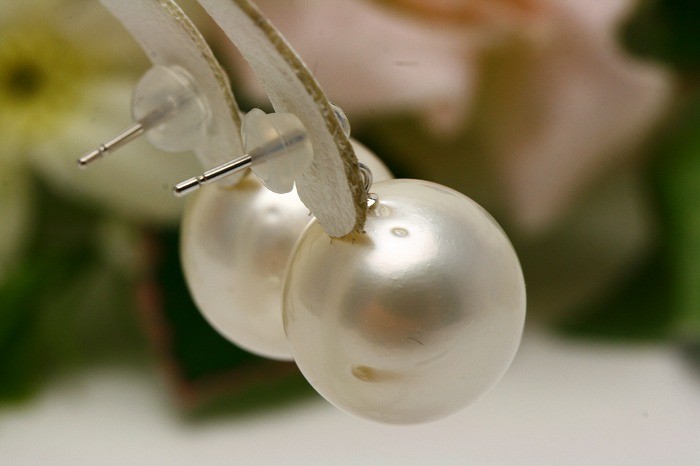 男女饰品,钟表 饰品(女性用) 耳环 珍珠 白蝶珍珠 南洋白蝶真珠ピアス