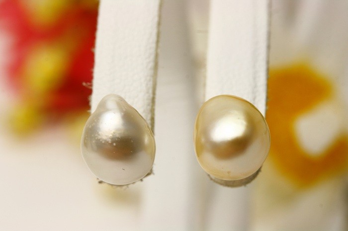 男女饰品,钟表 饰品(女性用) 耳环 珍珠 白蝶珍珠 -southsea pearl