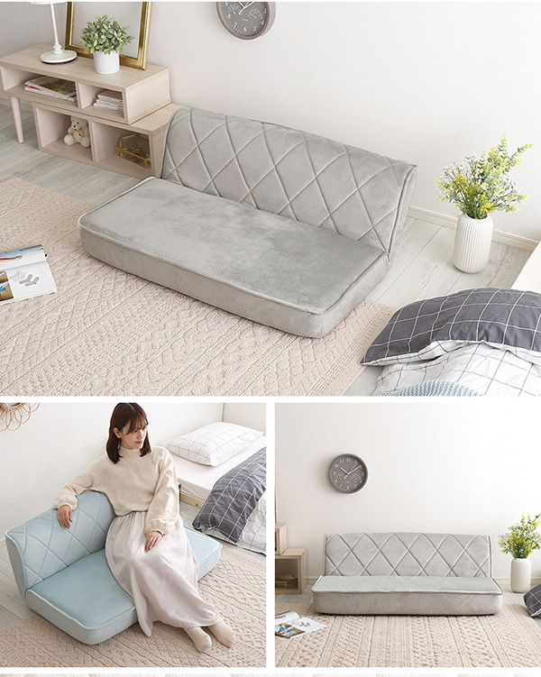 大人かわいい 2人掛け ダイヤモンドソファ【Chammy -チャミー-】[L][03