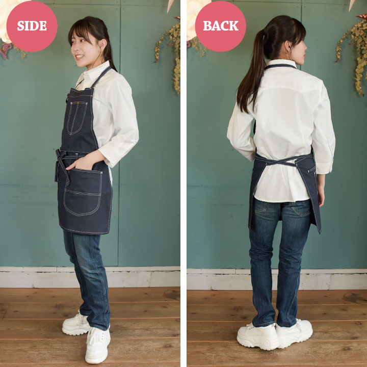 Lee 2WAYエプロン 胸当て 腰巻 エプロン WORKWEAR ストレッチ