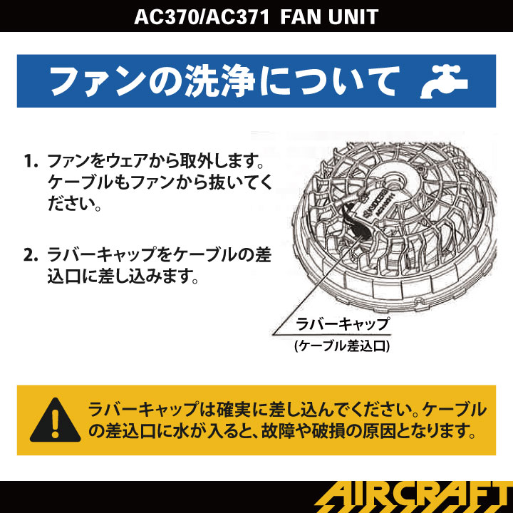 【未開封品】AIRCRAFT　AC371 FAN UNIT ファンユニット バートルエアークラフトAC371ファンユニット