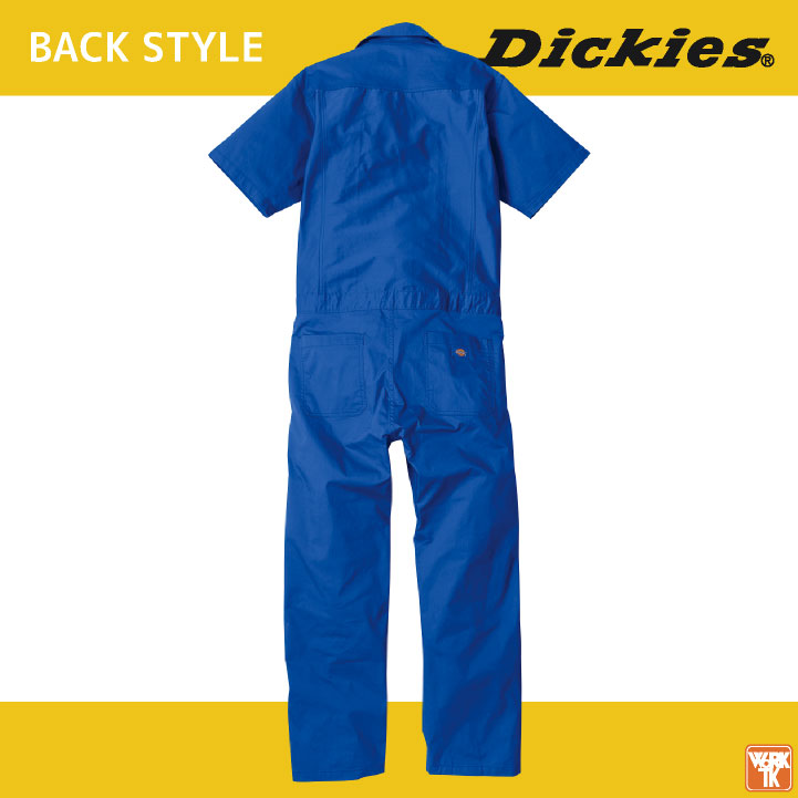 ディッキーズ Dickies 半袖 つなぎ ストレッチ 接触冷感 UVカット