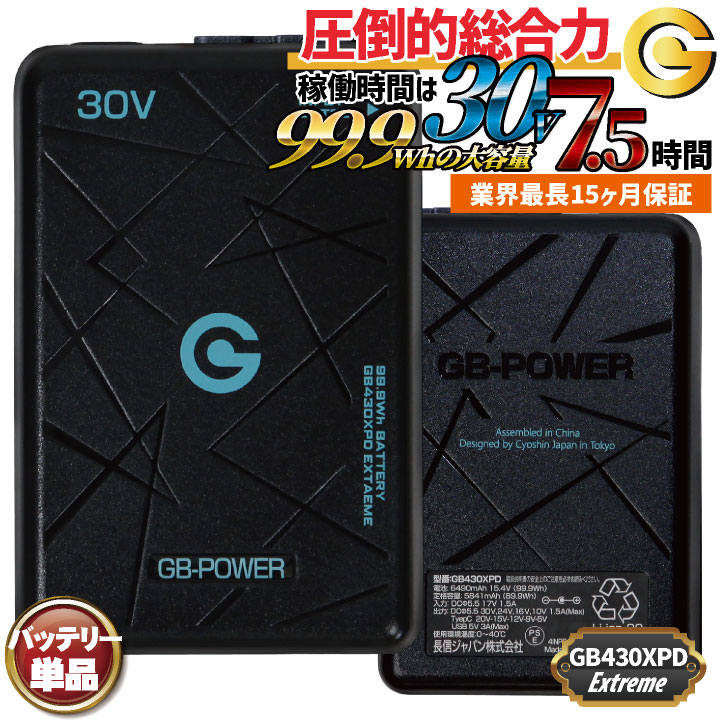 空調服 30Vバッテリーセット 新品未使用品 長信ジャパン 30VバッテリーExtreme 空調作業服 春夏 メンズ