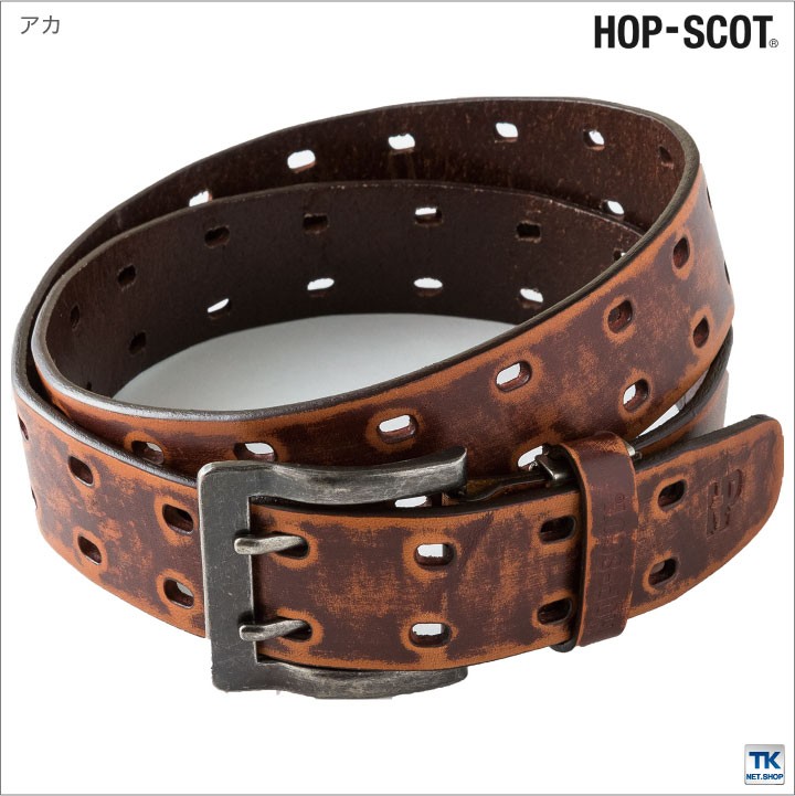 ベルト メンズ ダメージレザーベルト HOP-SCOT chusan cs-0910