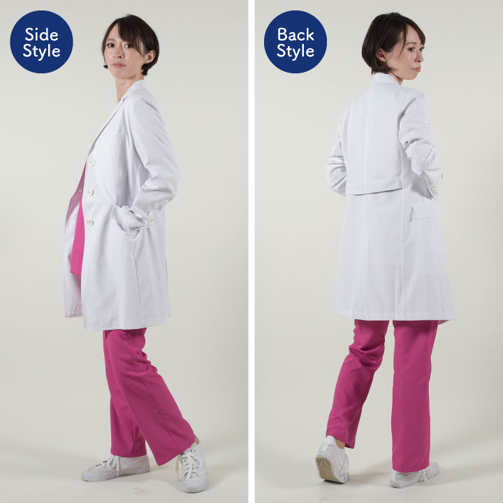 MIZUNO（ミズノ） ドクターコート 長袖 レディース 白衣 シングル 医療
