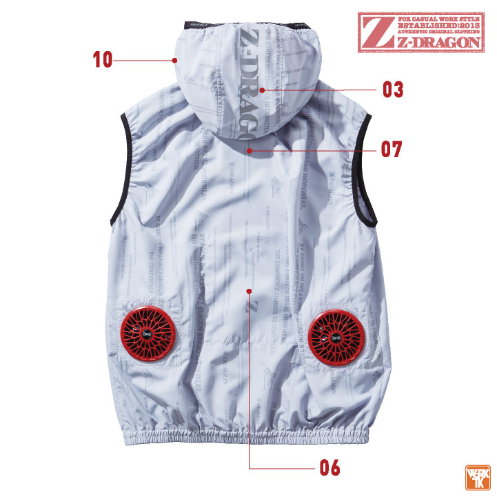 オシャレ自由自在シンプルトップス✭デート普段着に活躍！全年対応 Z-DRAGON】 74370 空調服(R)半袖ブルゾン[2025年春夏]通販ページ