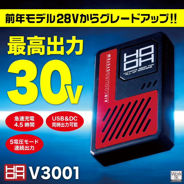 High バッテリー 快適ウェア Power 鳳皇 30V高出力 2026新作 村上被服 バッテリー 即日出荷】EFウェア 扇風機・サーキュレーター