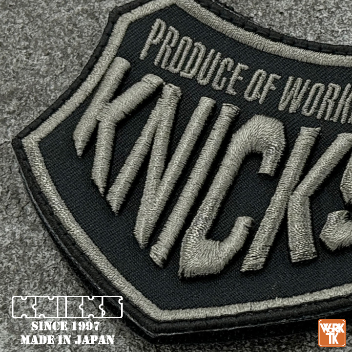 KNICKS ニックス 3D刺繍 ワッペン ベルクロタイプ (ネコポス) (即日