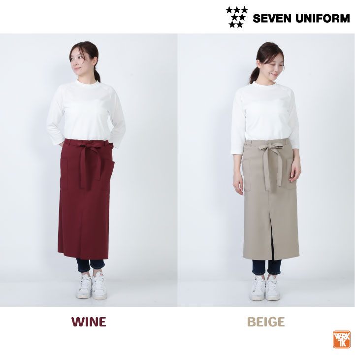 【美品】ドンペリ　エプロン　サロン ロング エプロン 前掛け 腰巻 サロンエプロン ソムリエ 飲食店 業務用