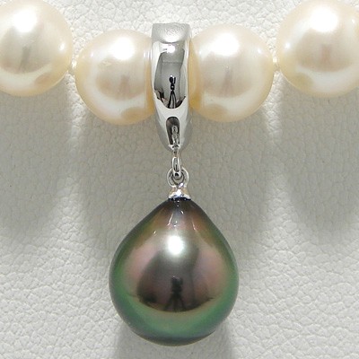 大溪地黑蝶珍珠クリッカー绿色系9.